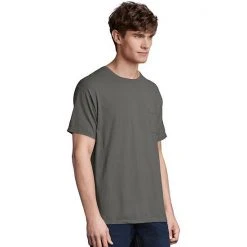 Men's Hanes® ComfortWash Garment-Dyed Pocket Pajama Tee New Railroad Gray 22 Men's Hanes® ComfortWash Garment-Dyed Pocket Pajama Tee New Railroad Gray -Hanes Shop unnamed file 1881