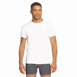 Men's Hanes Ultimate® 4-pack + 1 Bonus ComfortBlend Crewneck Tees