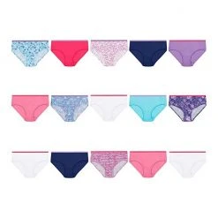 Girls Hanes Ultimate® Cotton Brief Panties 14+1 Bonus Pack Multi