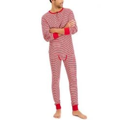 Men's Hanes Henley & Long John Pants Pajama Set Red -Hanes Shop unnamed file 2009