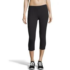 Women's Hanes® Stretch Jersey Capri Leggings Charcoal Heather -Hanes Shop unnamed file 2033