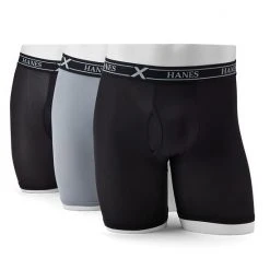 Men's HanesĀ® 3-Pack X-Temp Long-Leg Boxer Briefs