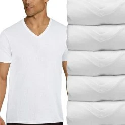 Men's Hanes Ultimate® 4 + 1 Bonus Pack X-Temp™ Mesh V-neck Tees