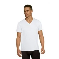 Men's Hanes Ultimate® 4 + 1 Bonus Pack X-Temp™ Mesh V-neck Tees -Hanes Shop unnamed file 2084