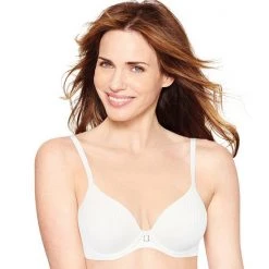 Hanes UltimateĀ® Bras: Soft Natural Lift T-Shirt Bra DHHU20 White Stripe