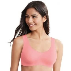 Hanes Ultimate® Ultra-Light Comfort Support Strap Wireless Bra DHHU39 1hf Pretty Coral -Hanes Shop unnamed file 221