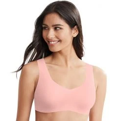Hanes Ultimate® Ultra-Light Comfort Support Strap Wireless Bra DHHU39 1hf Pretty Coral -Hanes Shop unnamed file 223