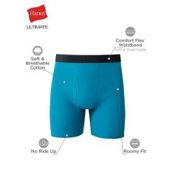 Big & Tall Hanes Ultimate® Cool Comfort® 4-Pack Boxer Brief Black Gray -Hanes Shop unnamed file 246
