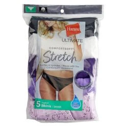 Women's Hanes® 5-Pack Ultimate Comfortsoft® Stretch Bikini Panty Set 42W5CS Fawn Asst -Hanes Shop unnamed file 283