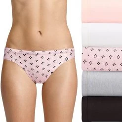 Women's Hanes® 5-Pack Ultimate Comfortsoft® Stretch Bikini Panty Set 42W5CS Fawn Asst -Hanes Shop unnamed file 285