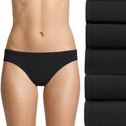 Women's Hanes® 5-Pack Ultimate Comfortsoft® Stretch Bikini Panty Set 42W5CS Fawn Asst -Hanes Shop unnamed file 286