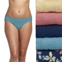 Women's Hanes® 5-Pack Ultimate Comfortsoft® Stretch Bikini Panty Set 42W5CS Fawn Asst -Hanes Shop unnamed file 291