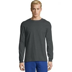 Men's Hanes® Beefy Heavyweight Tee Light Steel -Hanes Shop unnamed file 302
