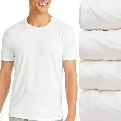 Men's Hanes Ultimate® 4-Pack Comfort-Fit Stretch Crewneck Tees White 11 Men's Hanes Ultimate® 4-Pack Comfort-Fit Stretch Crewneck Tees White -Hanes Shop unnamed file 376