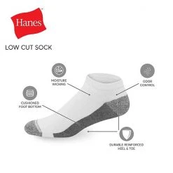 Men's Hanes Ultimate® 8-pack X-Temp Ultra Cushion Low-Cut Socks Grey Marl 10 Men's Hanes Ultimate® 8-pack X-Temp Ultra Cushion Low-Cut Socks Grey Marl -Hanes Shop unnamed file 388