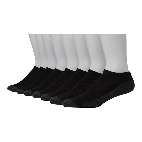 Men's Hanes Ultimate® 8-pack X-Temp Ultra Cushion Low-Cut Socks Grey Marl 5 Men's Hanes Ultimate® 8-pack X-Temp Ultra Cushion Low-Cut Socks Grey Marl - Image 5