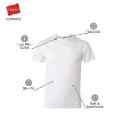 Men's Hanes Ultimate® 4-pack Slim-Fit Tees Black -Hanes Shop unnamed file 421