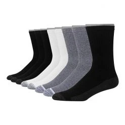 Men's Hanes Ultimate® 8-Pack X-Temp Ultra Cushion Crew Socks Black