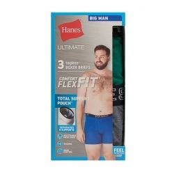 Big & Tall Hanes Ultimate® Comfort Flex Fit® Total Support Pouch® 3-Pack Boxer Brief Assorted -Hanes Shop unnamed file 542