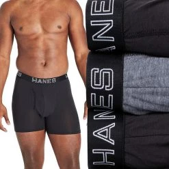 Big & Tall Hanes Ultimate® Comfort Flex Fit® Total Support Pouch® 3-Pack Boxer Brief Assorted -Hanes Shop unnamed file 544