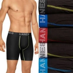 Men's Hanes Ultimate® 5-Pack Stretch Boxer Brief Black -Hanes Shop unnamed file 571