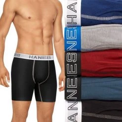 Men's Hanes Ultimate® 5-Pack Stretch Boxer Brief Black -Hanes Shop unnamed file 572
