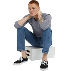 Men's Hanes Originals Tri-Blend Tee Black -Hanes Shop unnamed file 611