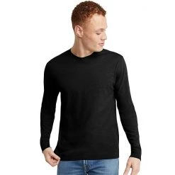 Men's Hanes Originals Tri-Blend Tee Black -Hanes Shop unnamed file 614