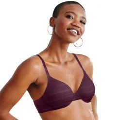 Hanes Ultimate® Soft Convertible T-Shirt Bra HU02 Claret Bouquet