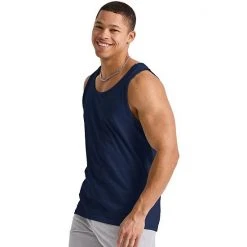 Men's Hanes Originals Tri-blend Tank Blue Jay Pe Heather -Hanes Shop unnamed file 729