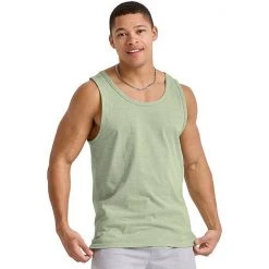 Men's Hanes Originals Tri-blend Tank Blue Jay Pe Heather -Hanes Shop unnamed file 733