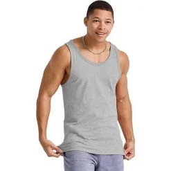 Men's Hanes Originals Tri-blend Tank Blue Jay Pe Heather -Hanes Shop unnamed file 735