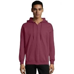 Men's Hanes Ultimate® Fleece Full-Zip Hoodie Dark Chocolate -Hanes Shop unnamed file 744
