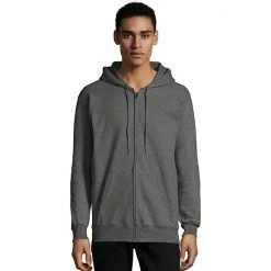 Men's Hanes Ultimate® Fleece Full-Zip Hoodie Dark Chocolate -Hanes Shop unnamed file 745