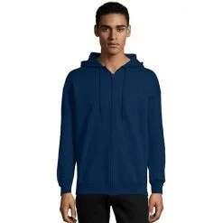 Men's Hanes Ultimate® Fleece Full-Zip Hoodie Dark Chocolate -Hanes Shop unnamed file 746
