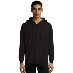Men's Hanes Ultimate® Fleece Full-Zip Hoodie Dark Chocolate -Hanes Shop unnamed file 747