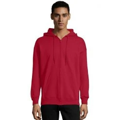 Men's Hanes Ultimate® Fleece Full-Zip Hoodie Dark Chocolate -Hanes Shop unnamed file 750