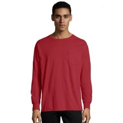 Men's Hanes® ComfortWash Garment-Dyed Pocket Pajama Tee Black -Hanes Shop unnamed file 759