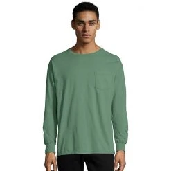 Men's Hanes® ComfortWash Garment-Dyed Pocket Pajama Tee Black -Hanes Shop unnamed file 765