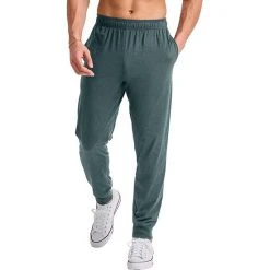 Men's Hanes Originals Tri-Blend Jersey Jogger Pants Cactus Pe Heather -Hanes Shop unnamed file 803