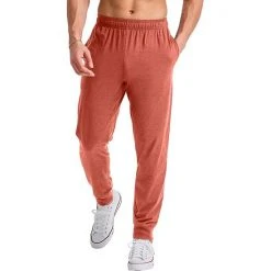Men's Hanes Originals Tri-Blend Jersey Jogger Pants Cactus Pe Heather -Hanes Shop unnamed file 804