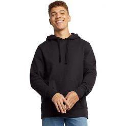 Men's Hanes Originals Pullover Hoodie Black