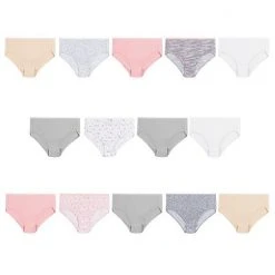 Girls Hanes Ultimate® 14-Pack Cotton Brief Panties Multi Color -Hanes Shop unnamed file 825
