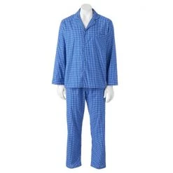 Men's Hanes® Classics Pajama Set Solid Blue -Hanes Shop unnamed file 832