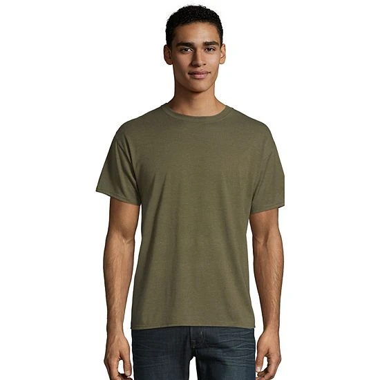 Men's Hanes Ultimate® X-Temp FreshIQ Super Soft Crewneck Pajama Tee Dark Blue Heather 11 Men's Hanes Ultimate® X-Temp FreshIQ Super Soft Crewneck Pajama Tee Dark Blue Heather - Image 11