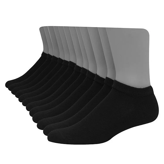 Men's Hanes Ultimate® 12-pack Low-Cut Socks White 1 Men's Hanes Ultimate® 12-pack Low-Cut Socks White