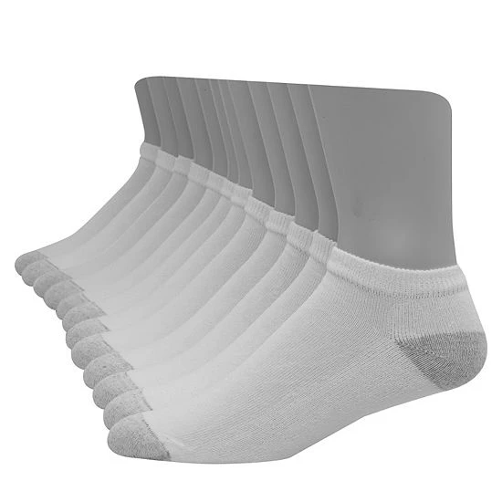 Men's Hanes Ultimate® 12-pack Low-Cut Socks White 5 Men's Hanes Ultimate® 12-pack Low-Cut Socks White - Image 5