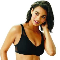 Hanes Ultimate® UltraLight Comfort V-Neck Bra DHHU42 Soft Taupe -Hanes Shop unnamed file 904
