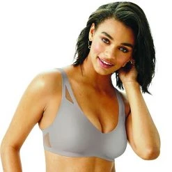 Hanes Ultimate® UltraLight Comfort V-Neck Bra DHHU42 Soft Taupe -Hanes Shop unnamed file 905
