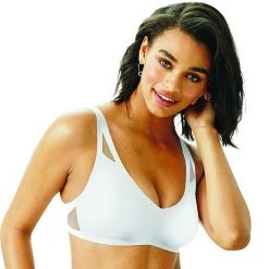 Hanes Ultimate® UltraLight Comfort V-Neck Bra DHHU42 Soft Taupe -Hanes Shop unnamed file 906